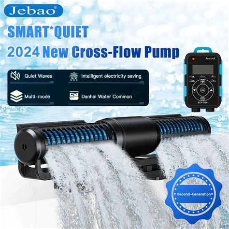 Jebao Jecod Pompe Eau Flux Crois Ecp Wifi Pour Aquarium Contr Leur Lcd