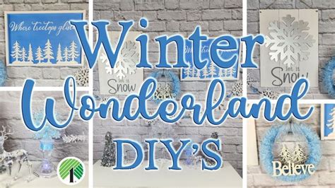 DOLLAR TREE WINTER WONDERLAND DIYS HANDMADE CHRISTMAS DECOR HIGH