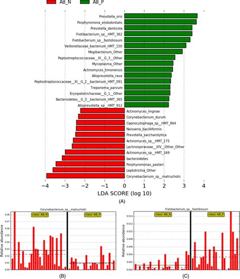 Linear Discriminant Analysis Lda Effect Size Lefse Plot Showing