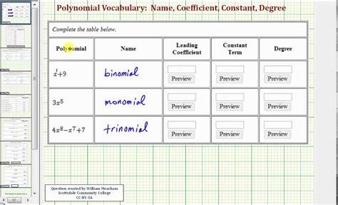 How To Find The Constant Term Of A Polynomial : What is a polynomial ...