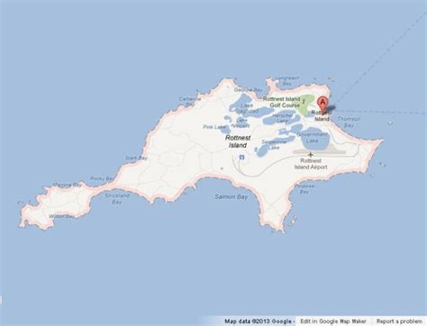 Map of Rottnest Island