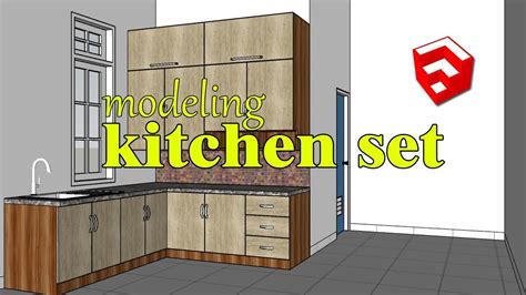 Cara Membuat Dapur Minimalis Dengan Sketchup YouTube