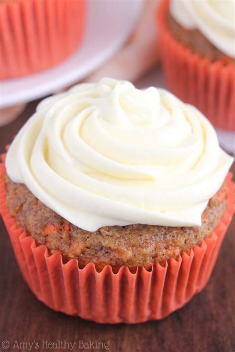 Classic Carrot Cake Cupcakes Amys Healthy Baking