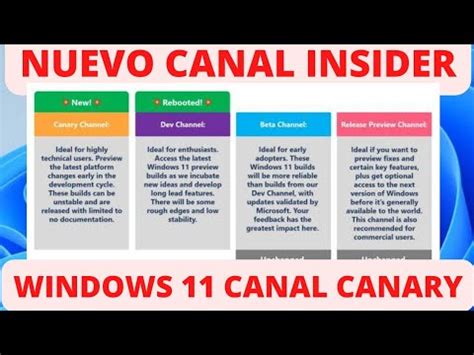 Microsoft Presenta El Nuevo Windows Canal Canary De Windows Insider