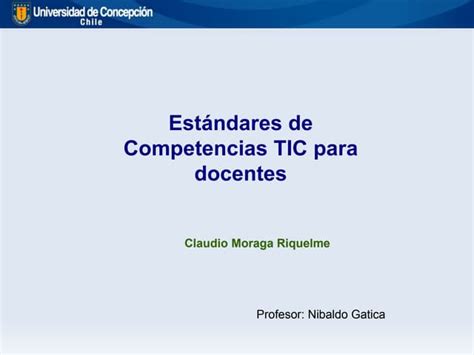 Competencias Tic Docentes Ppt