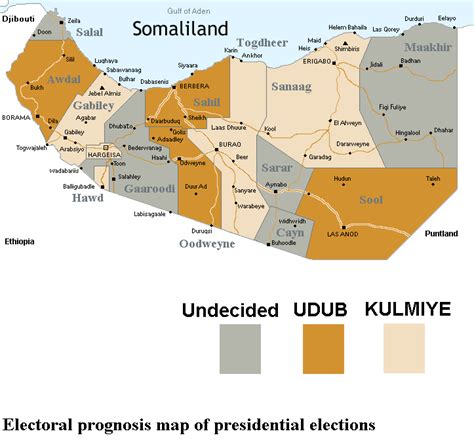 Somaliland Map Regions