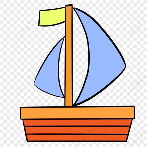 Color Boat Clipart Hand Drawn Ferry Boat Hand Painted Paint Hand Png