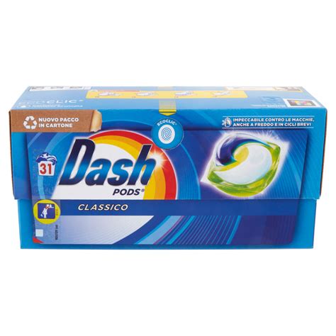 Dash Pods Detersivo Lavatrice Capsule Classico 31 Lavaggi 651 G