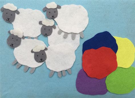 One Sheep Blue Sheep Felt Board Storyflannel Etsy Canada