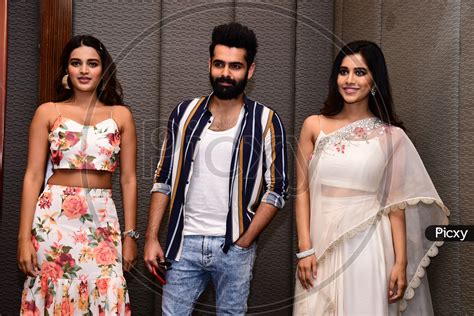 Image Of Ram Pothineni Nidhi Agarwal And Nabha Natesh During Ismart