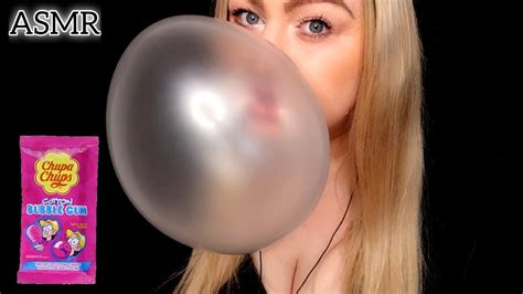 Asmr Bubble Gum Chewing Blowing Bubbles Youtube