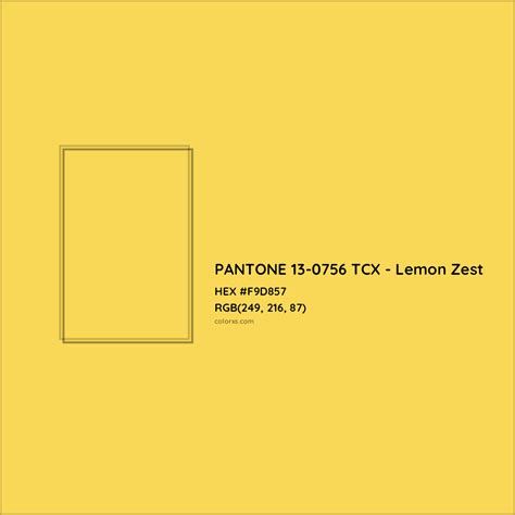 About PANTONE 13 0756 TCX Lemon Zest Color Color Codes Similar