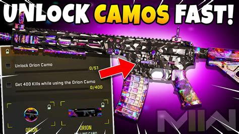 Fastest Way To Unlock Orion Camo In Modern Warfare 2 Cod Mw2 Gameplay