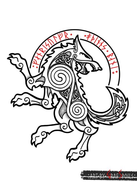 simple werewolf tattoo 5