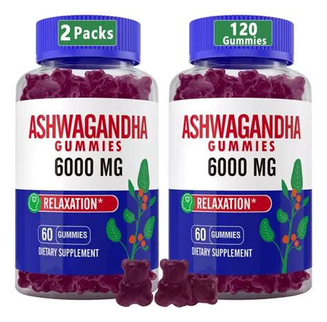 Gomitas Naturales De Ashwagandha Para Hombres Y Mujeres De Env O Gratis