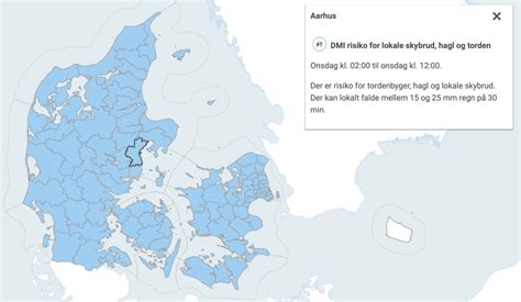 Dmi Melder Ud Risiko For Skybrud Hagl Og Torden