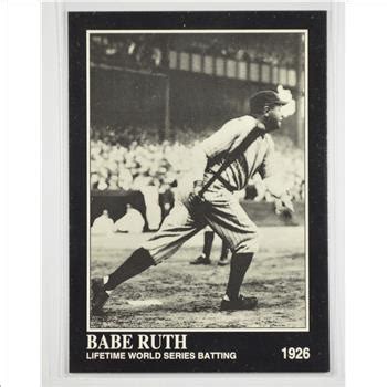 Rare Babe Ruth HOFer New York Yankees Collectible Card Property Room