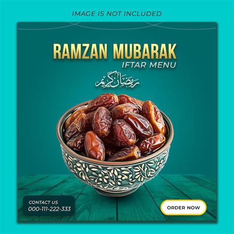 Premium Psd Psd Ramzan Mubarak Islamic Event Social Media Post