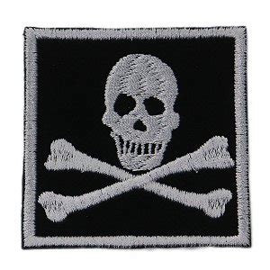 Patch Bordado Caveira Pirata Do Caribe X Cm Route Shirts