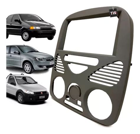 Moldura Painel Rádio 2 Din Mp5 Fiat Palio Siena Strada G2