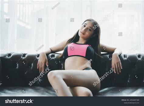 Asian Woman Sexy Wearing Pink Bikini Stock Photo Shutterstock