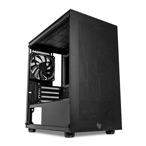 Gabinete Gamer Pichau HX300M Glass Mid Tower Lateral De Vidro Preto