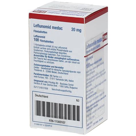 Leflunomid Medac Mg St Mit Dem E Rezept Kaufen Shop Apotheke