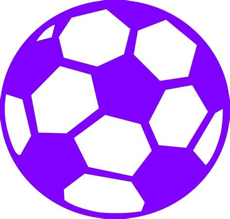 Purple Soccer Ball Clip Art at Clker.com - vector clip art online, royalty free & public domain