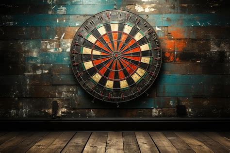 Premium AI Image | Darts Poster with Copy Space