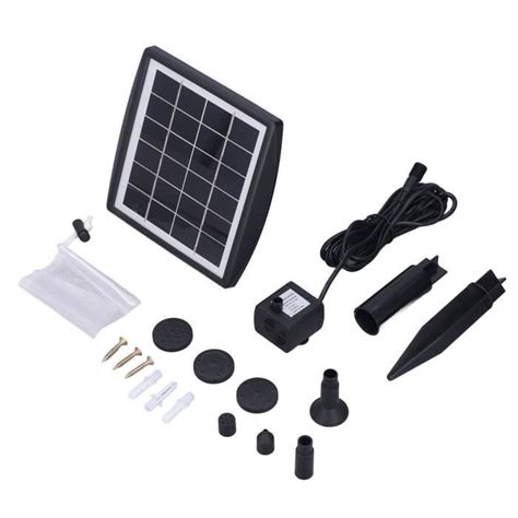 Pompe submersible solaire QIILU pour aquarium et jardin avec éclairage