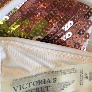 Victoria S Secret Swim Victoria Secret Triangle Sequin Bikini Top Poshmark