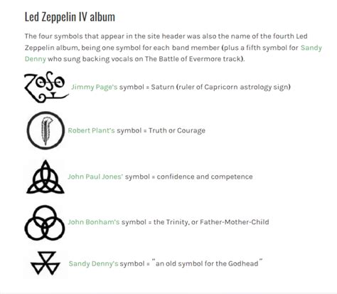 Led Zeppelin occult symbols meaning - PYGear.com