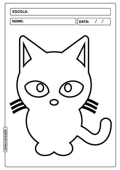 Desenhos De Gato Para Colorir Imagens De Gato Para Imprimir E