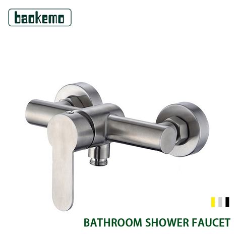 304 Stainless Steel Shower Faucet Bathroom Flower Shower Tube Water Cooling And Hot Shopee