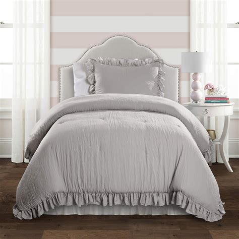 grey twin xl comforter set