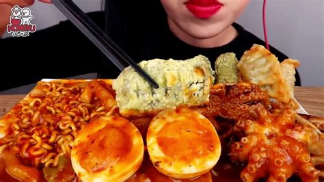 MUKBANG SEAFOOD GURITA MIE PLUS SAUS PEDAS Video Dailymotion