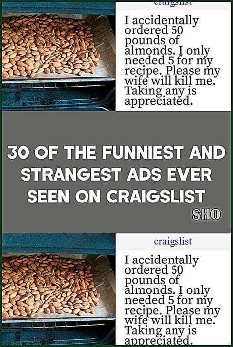 30 Of The Funniest And Strangest Ads Ever Seen On Craigslist Artofit