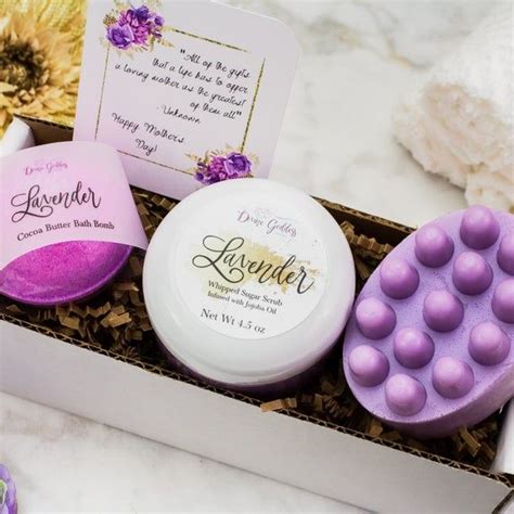 Lavender Scented Mothers Day Spa T Set Luffa Soap Bath Etsy In