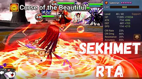 The Power Of Sekhmet Fire Desert Queen In Rta Summoners War Youtube