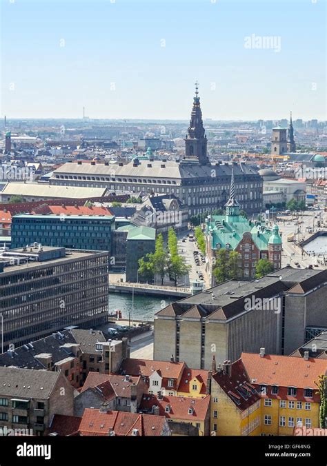 aerial view of Copenhagen, the capital city of Denmark Stock Photo - Alamy