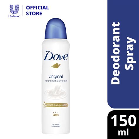 Dove Original Nourished And Smooth Spray Deodorant 135ml Shopee Malaysia