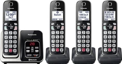 Panasonic Kx Tgd864s Link2cell Dect 6 0 Expandable Cordless Phone System With Digital Answering