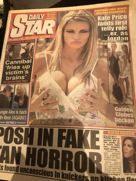 Vintage Cut Out From The Daily Star Newspaper Jordan Katie