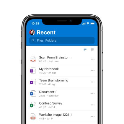 OneDrive für iOS Microsoft frischt das Design der iPhone App auf