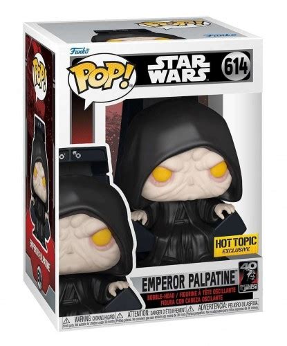 Funko Pop Emperor Palpatine Hot Topic Exclusivo Star Wars Return Of The Jedi 614