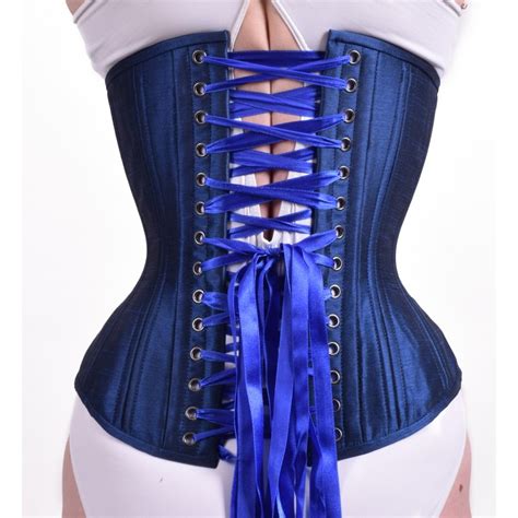 Cobalt Blue Hourglass Corset 1 Lucys Corsetry