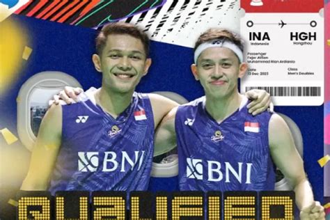 Fajar Rian Dipastikan Lolos Di BWF World Tour Finals 2023 Hangzhou