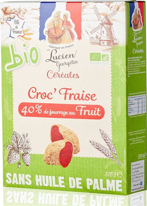 Lucien Georgelin Croc Fraise Bio G Amazon Fr Epicerie