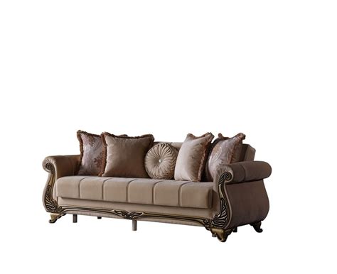 Karizma 3 Seat Sofa Sleeper Beige At Futonland