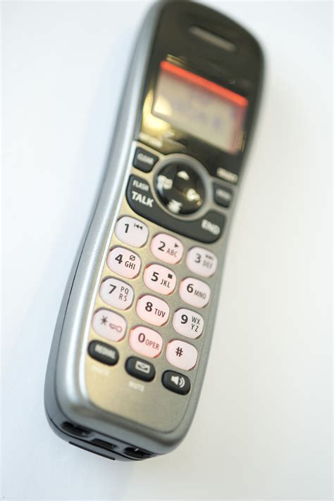 Silver cordless telephone handset-8938 | Stockarch Free Stock Photos